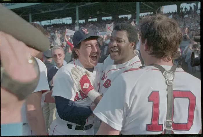 Framed Print : Players Celebrating on the Field Framed Print : Players Celebrating on the Field