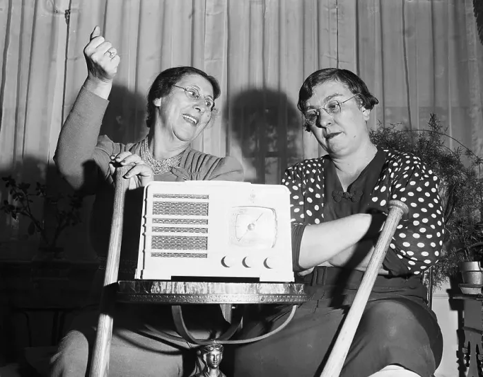 Framed Print : Players Mothers Listening to 1940 World Series Framed Print : Players Mothers Listening to 1940 World Series
