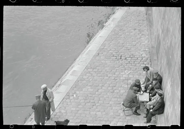 Framed Print : Playing Card Along the Seine