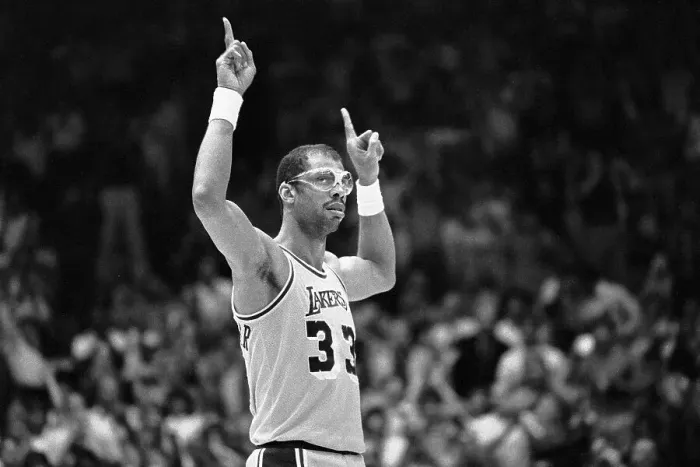 Framed Print : Playoff Lead Scorer Kareem Abdul-Jabbar