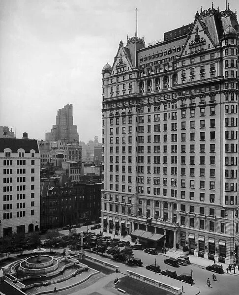 Plaza Hotel. The Plaza Hotel in New York City, situated on the corner of Fifth Avenue