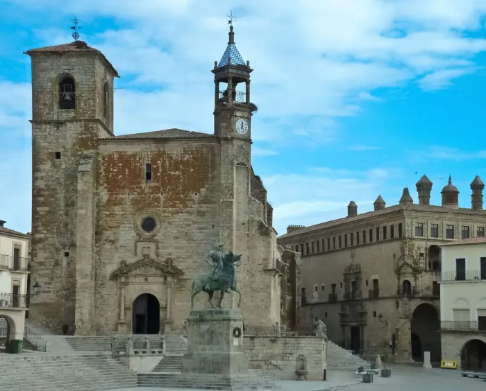 Framed Print : Plaza Mayor and cathedral in Trujillo, Spain Framed Print : Plaza Mayor and cathedral in Trujillo, Spain