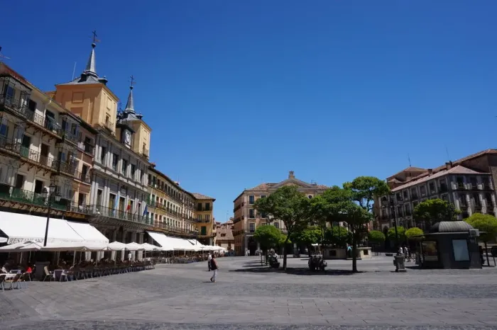 Framed Print : Plaza Mayor Square and City Hall of Segovia, Spain