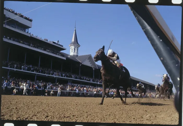 Framed Print : Pleasant Colony Winning Kentucky Derby