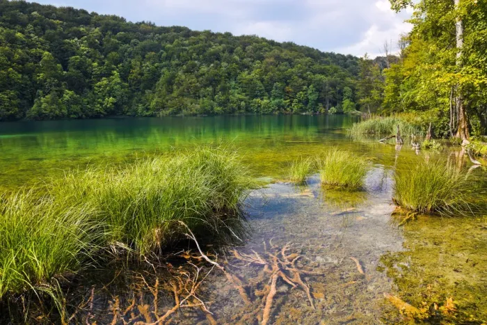Framed Print : Plitvice lakes in Croatia