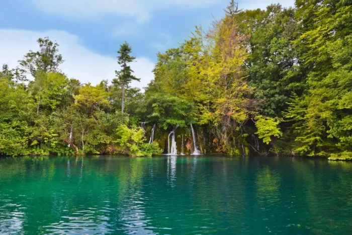Framed Print : Plitvice lakes in Croatia