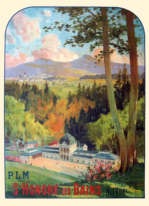 Framed Print : PLM - St. Honore Les Bains (Nieve) Framed Print : PLM - St. Honore Les Bains (Nieve)