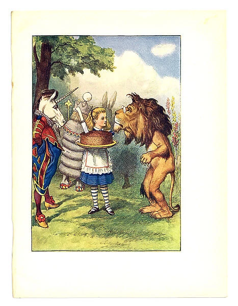 Plum cake illustration, (Alices Adventures in Wonderland)