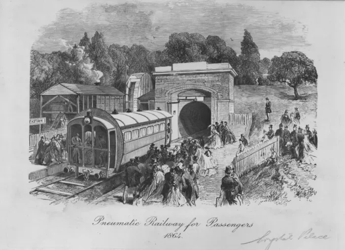 Framed Print : Pneumatic Railway Framed Print : Pneumatic Railway