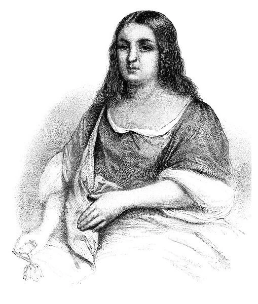 Pocahontas native american portrait 1861