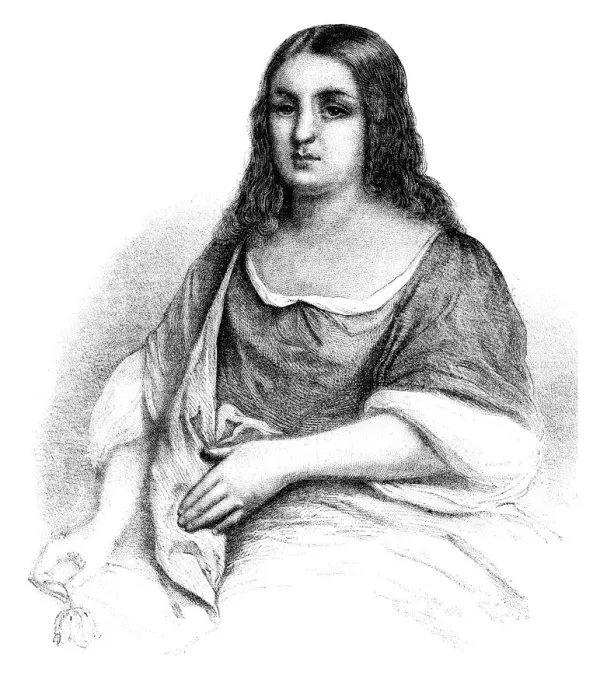 Framed Print : Pocahontas native american portrait 1861 Framed Print : Pocahontas native american portrait 1861