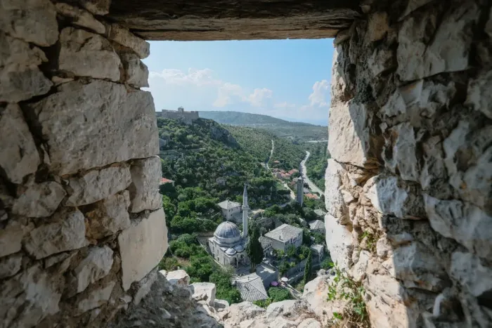 Framed Print : Pocitelj Fortress Framed Print : Pocitelj Fortress
