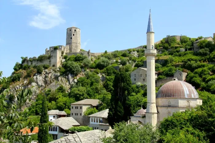 Framed Print : Pocitelj near Capljina, Bosnia and Herzegovina