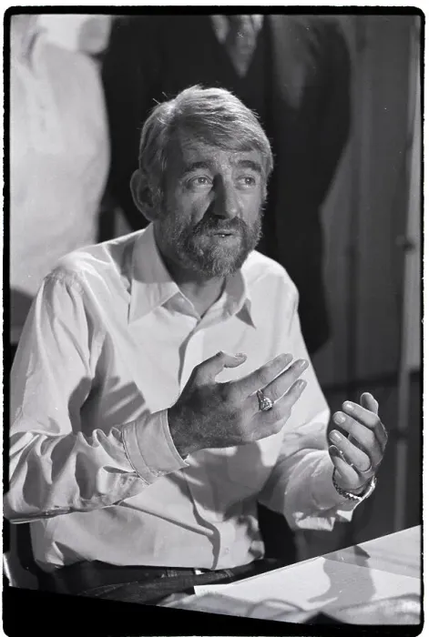 Framed Print : Poet Rod Mckuen Speaks for Gay Rights