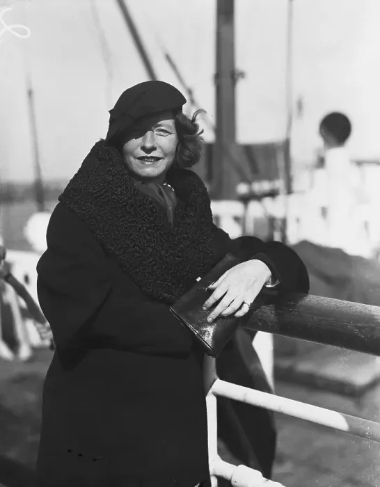 Framed Print : Poetess Edna Millay On Ship Framed Print : Poetess Edna Millay On Ship