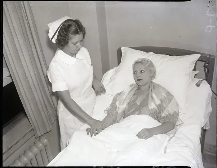 Framed Print : Poisoned Nightclub Dancer In Hospital