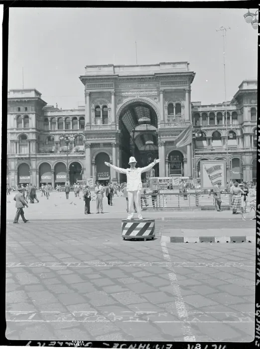 Framed Print : Police With Arms Upheld in Square Framed Print : Police With Arms Upheld in Square
