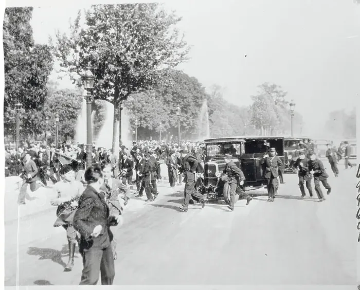 Framed Print : Police Breaking up Royalist Gathering Framed Print : Police Breaking up Royalist Gathering