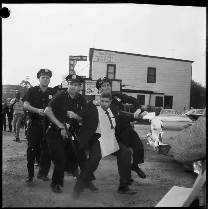 Framed Print : Police Carry Away Demonstrator Framed Print : Police Carry Away Demonstrator