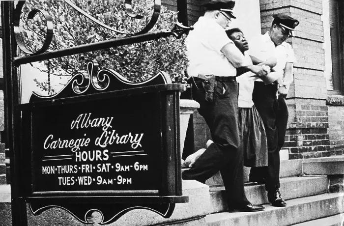 Framed Print : Police Carry Civil Rights Demonstrator Away Framed Print : Police Carry Civil Rights Demonstrator Away