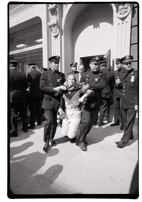Framed Print : Police Carry Women's Liberation Demonstrator Framed Print : Police Carry Women's Liberation Demonstrator