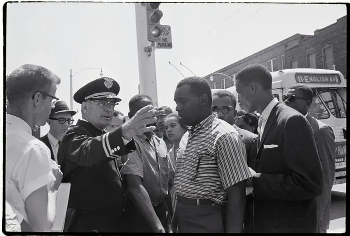 Framed Print : Police Chief Turns Away Civil Rights Marchers Framed Print : Police Chief Turns Away Civil Rights Marchers