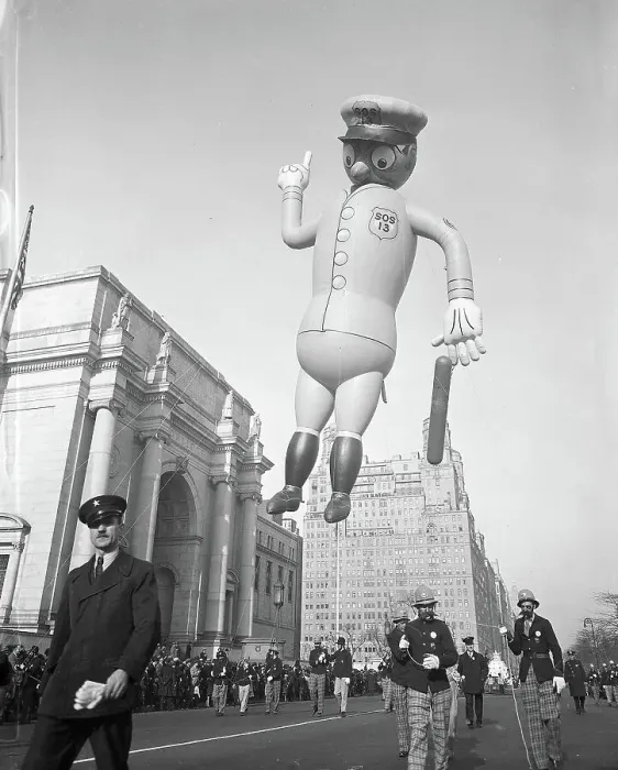 Framed Print : Police Officer Balloon in Macy's Parade Framed Print : Police Officer Balloon in Macy's Parade