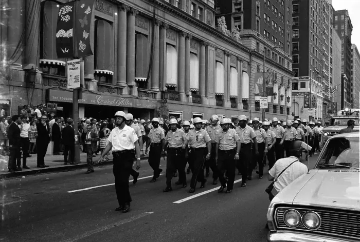 Framed Print : Police Officers During The 68 DNC Framed Print : Police Officers During The 68 DNC