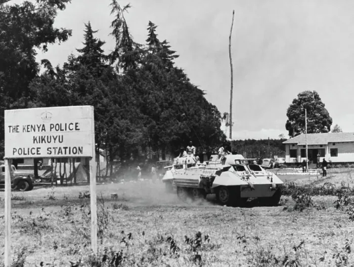 Framed Print : Police Patrol In Kenya