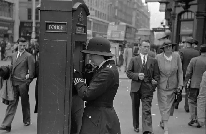 Framed Print : Police Phone Framed Print : Police Phone
