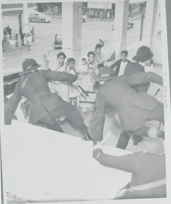 Framed Print : Police Protecting Citizens During Civil Riots Framed Print : Police Protecting Citizens During Civil Riots