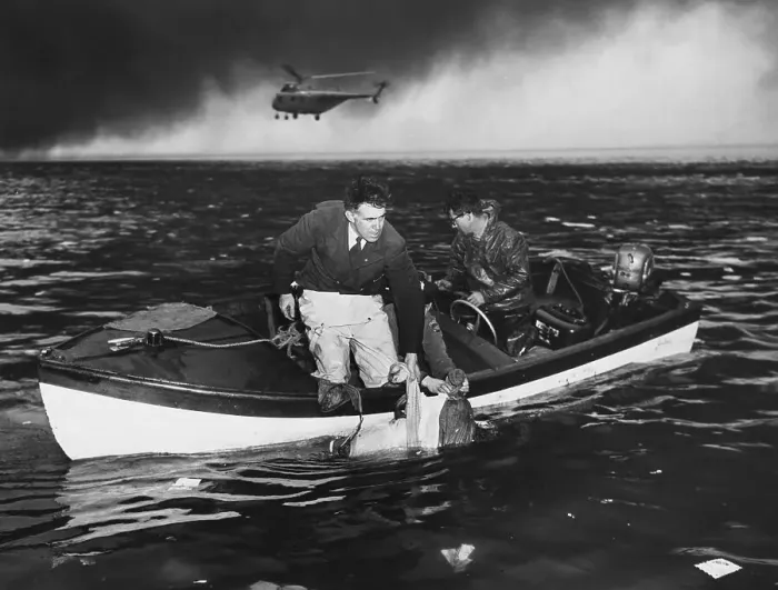 Framed Print : Police Removing a Body from the Water Framed Print : Police Removing a Body from the Water