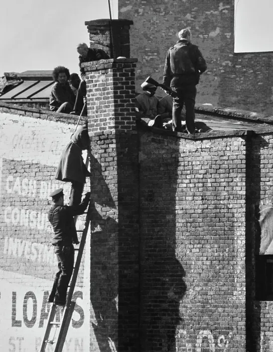 Framed Print : Police Rescue Hostages