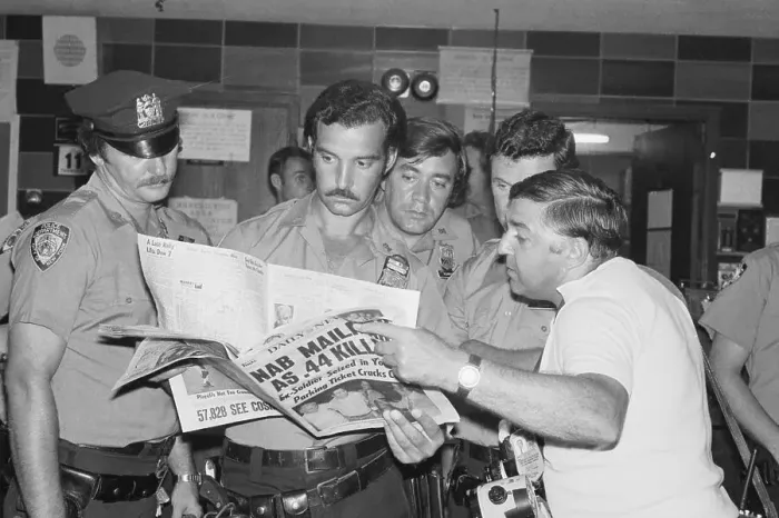 Framed Print : Police Standing Together and Reading Daily News Newspaper Framed Print : Police Standing Together and Reading Daily News Newspaper
