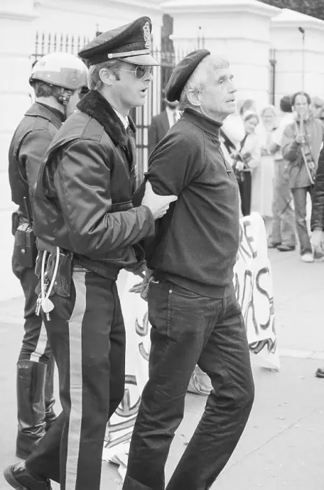 Framed Print : Policeman Arresting Daniel Berrigan