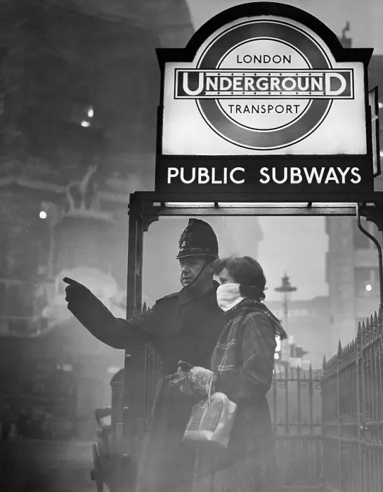 Framed Print : Policeman Directs Masked Woman Framed Print : Policeman Directs Masked Woman