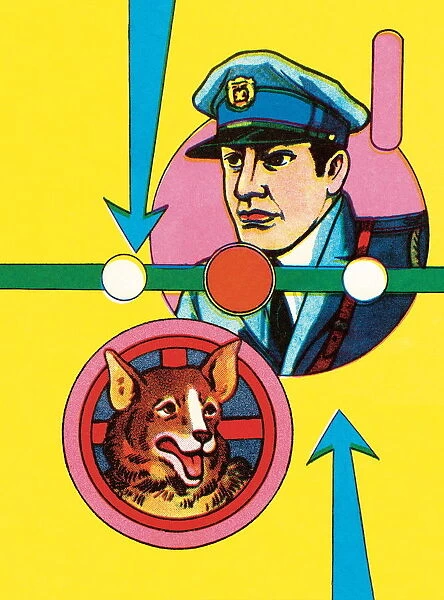 Policeman With Dog