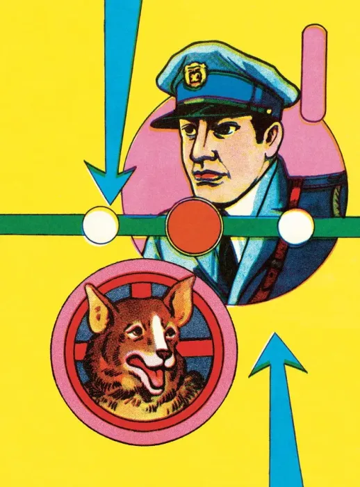 Framed Print : Policeman With Dog Framed Print : Policeman With Dog