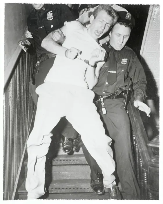 Framed Print : Policeman Escorting a Prisoner Framed Print : Policeman Escorting a Prisoner