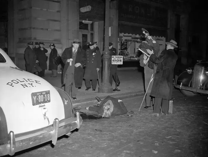 Framed Print : Policemen Photographing Carlo Tresca's Body Framed Print : Policemen Photographing Carlo Tresca's Body