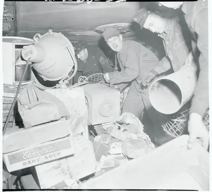 Framed Print : Policemen Searching Through Debris in Collyer Mansion Framed Print : Policemen Searching Through Debris in Collyer Mansion
