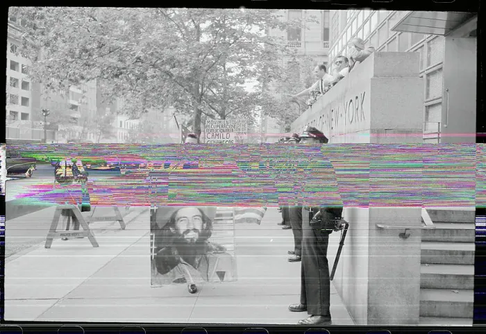 Framed Print : Policemen Watching Protesters Framed Print : Policemen Watching Protesters