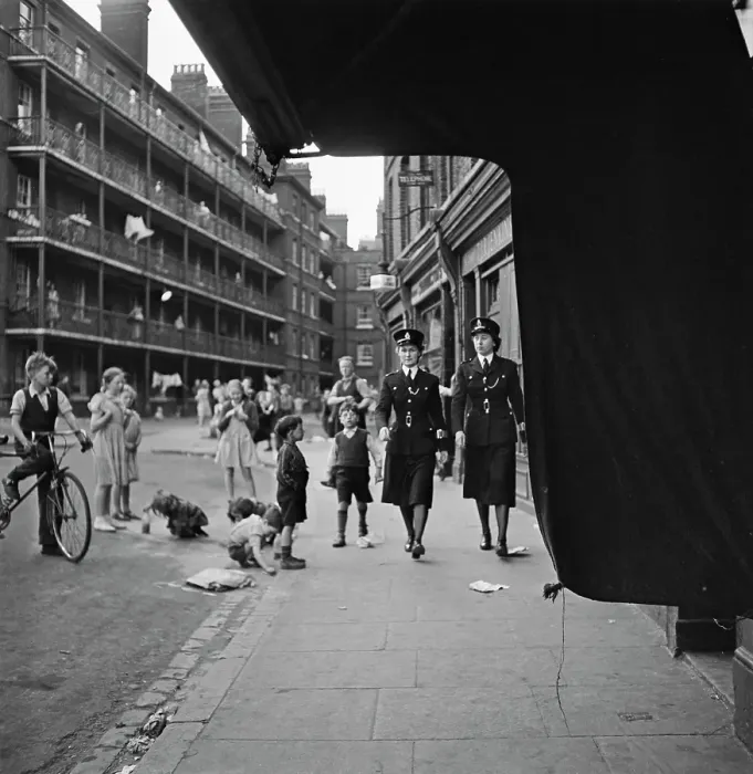 Framed Print : Policewomen Walking The Beat Framed Print : Policewomen Walking The Beat