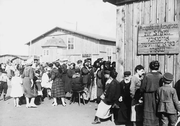 Framed Print : Polish Jews Waiting In Quarantine Framed Print : Polish Jews Waiting In Quarantine