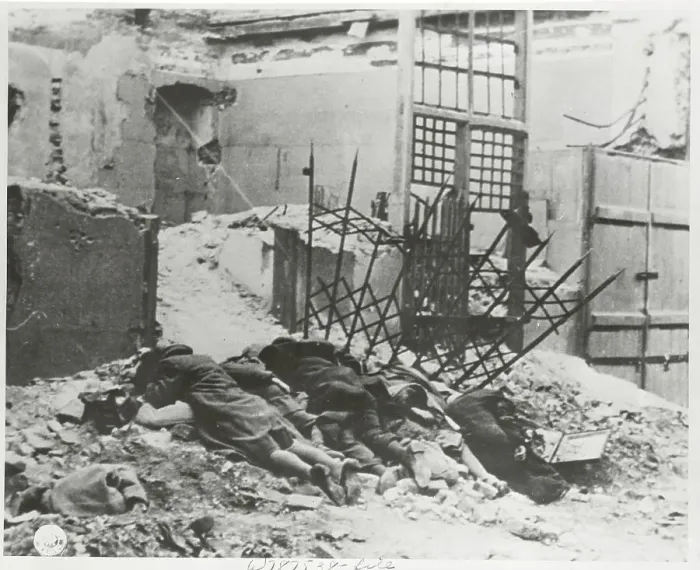 Framed Print : Polish Victims Lying face Down in Abandoned Building Framed Print : Polish Victims Lying face Down in Abandoned Building