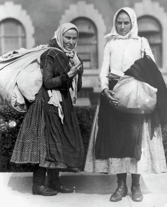 Framed Print : Two Polish Women at Ellis Island Framed Print : Two Polish Women at Ellis Island