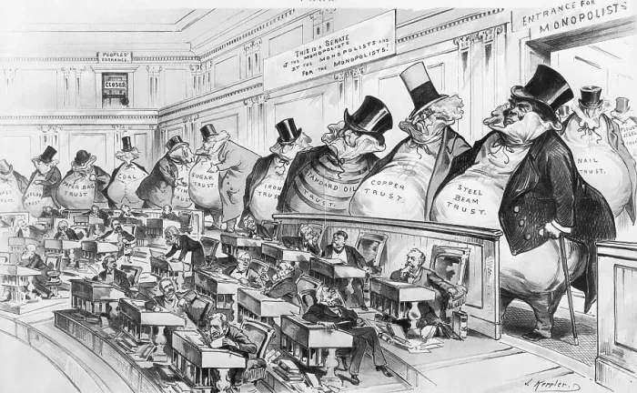 Framed Print : Political Cartoon Of Benjamin Harrison Framed Print : Political Cartoon Of Benjamin Harrison