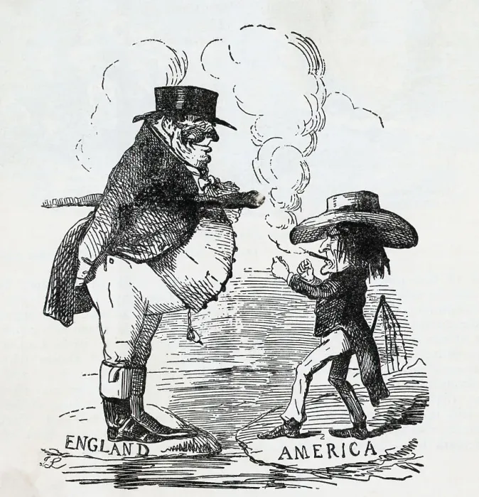 Framed Print : Political Cartoon On Oregon W / Us & Brita Framed Print : Political Cartoon On Oregon W / Us & Brita