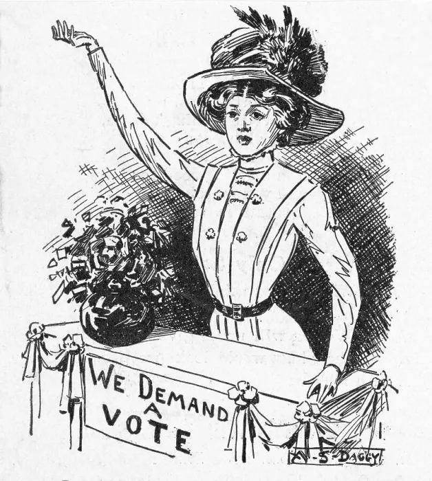 Framed Print : Political Cartoon on Suffrage Movement Framed Print : Political Cartoon on Suffrage Movement