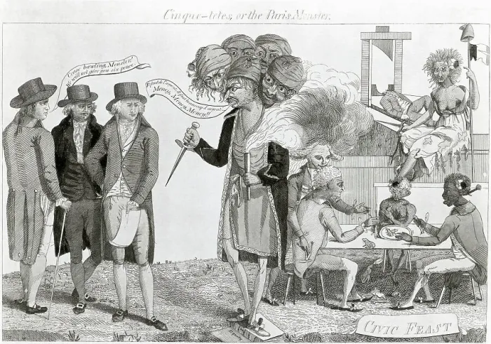 Framed Print : Political Cartoon;Paris Monster;Revoluti Framed Print : Political Cartoon;Paris Monster;Revoluti